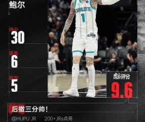 发挥出色！鲍尔全场砍下30分6篮板5助攻1抢断